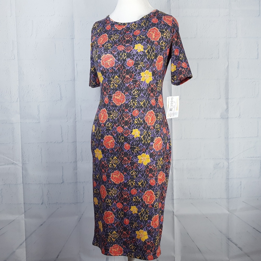 NEW Lularoe Julia Womens XS Multi-Color Dress